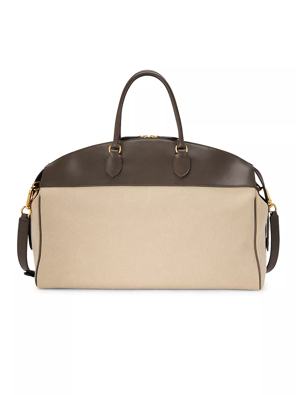 The Row  George Leather & Canvas Duffel Bag