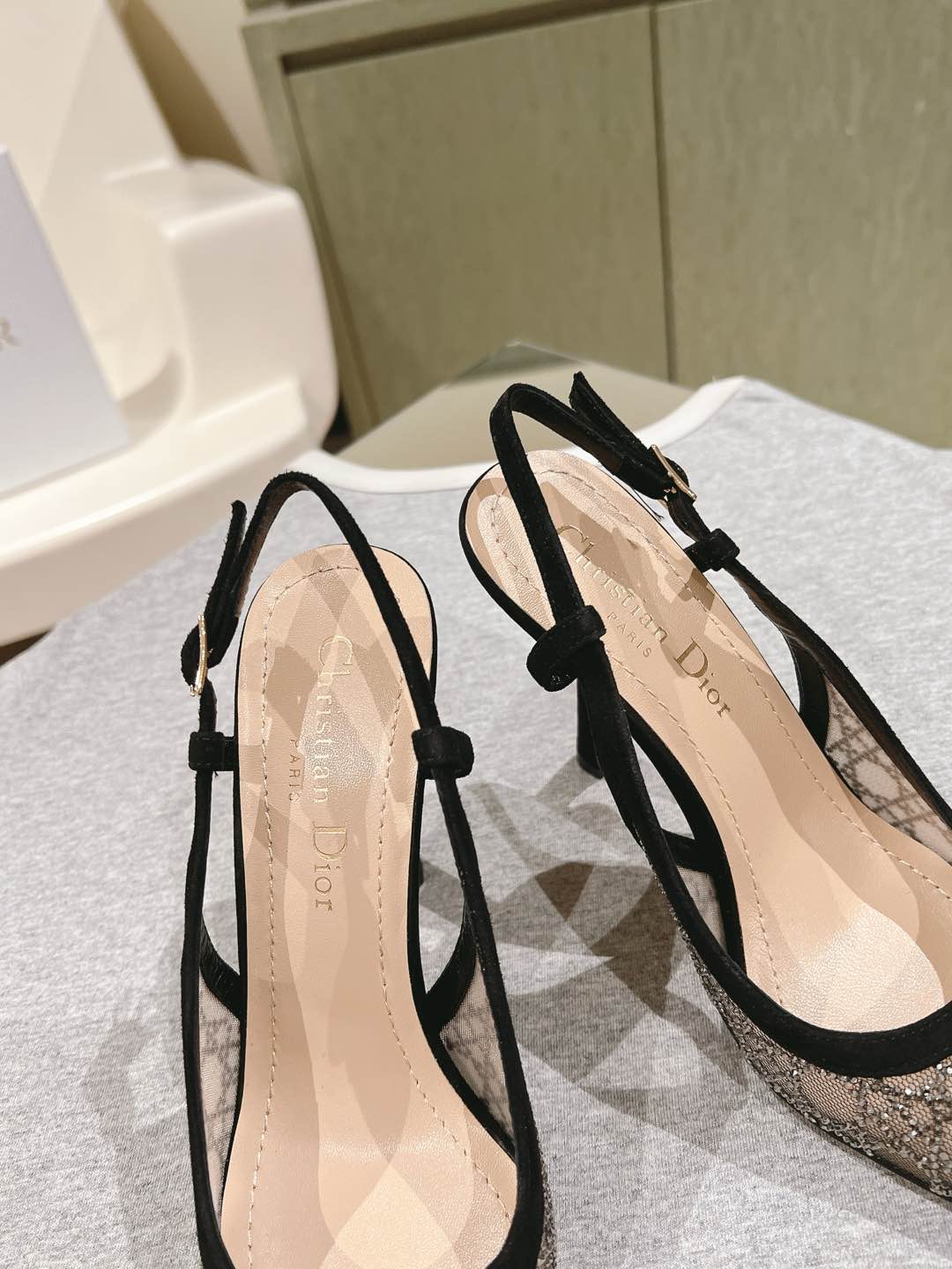 Dior early spring new diamond studded high heels