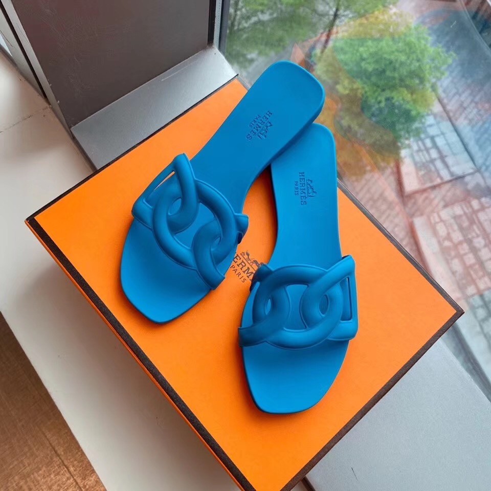 Hermes Jelly slippers