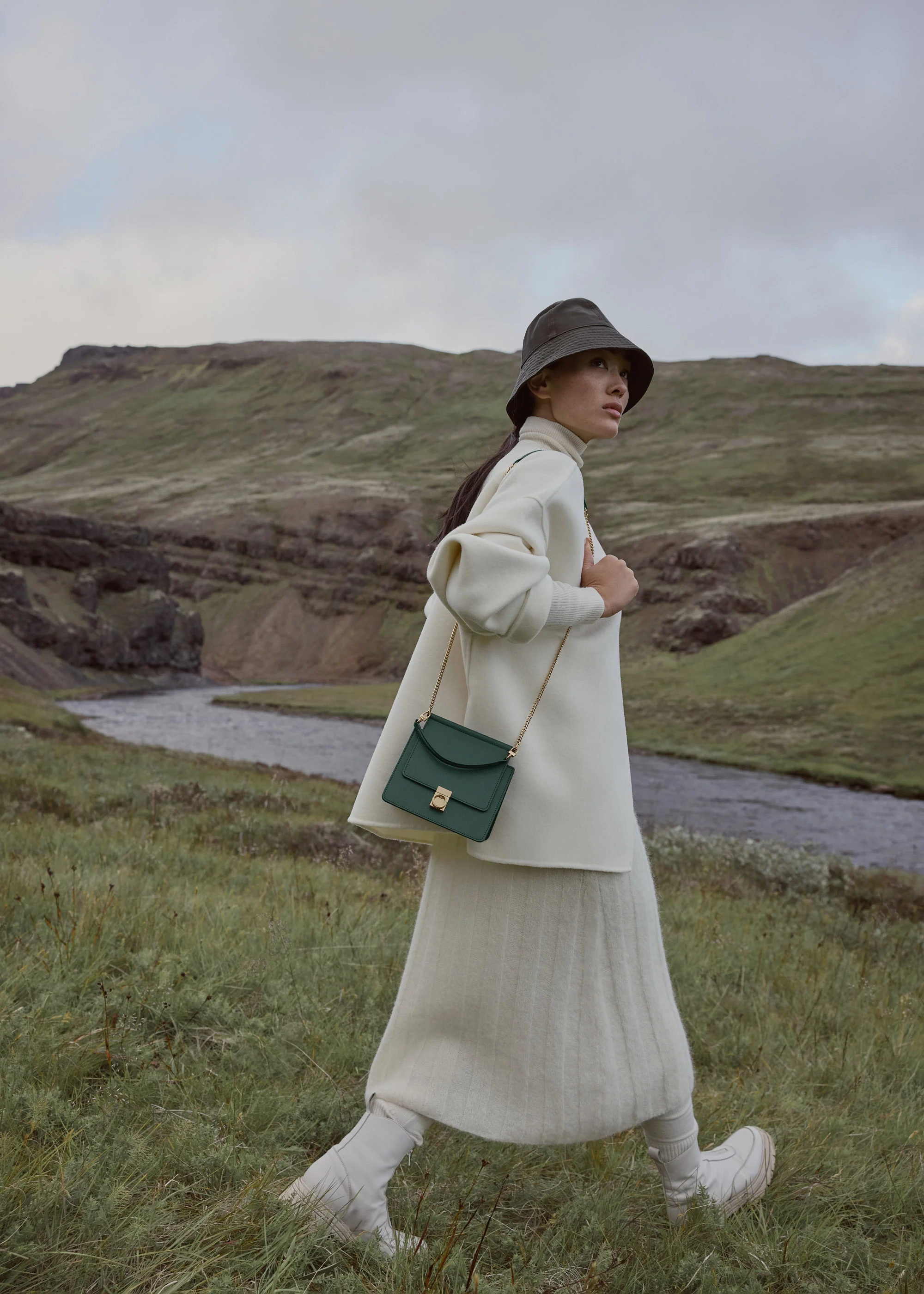 Polène Numéro Sept Mini - Textured Green