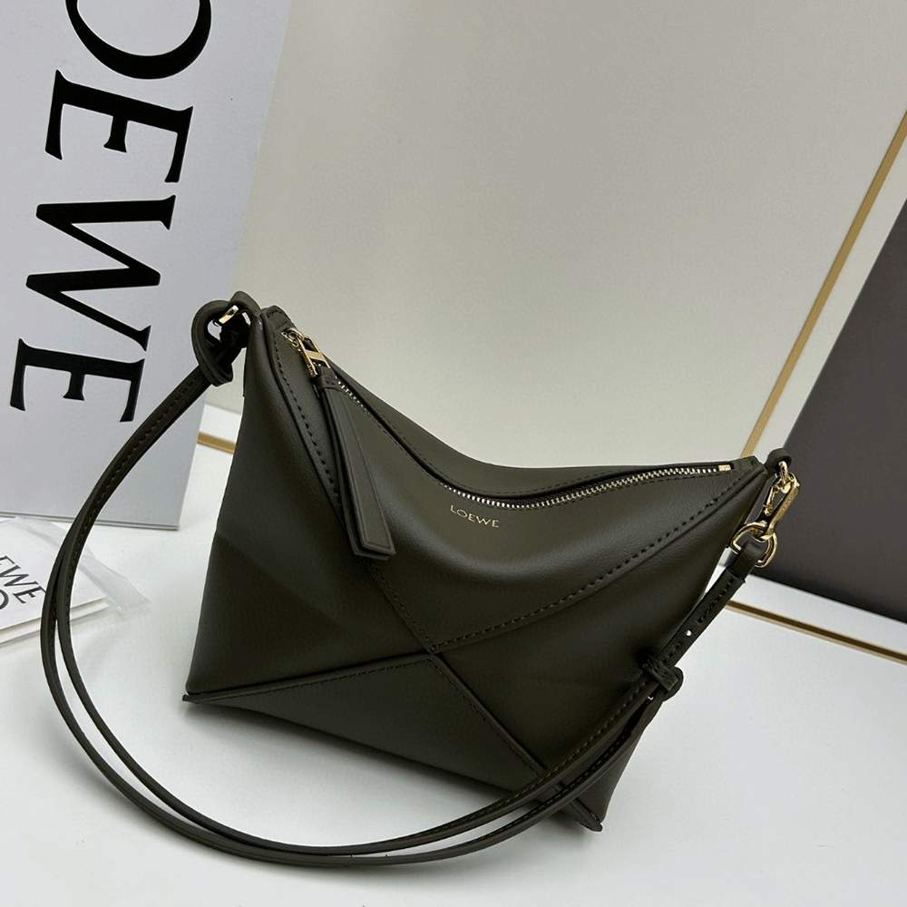 Loewe Puzzle Fold Pouch in Shiny Nappa Calfskin Bag