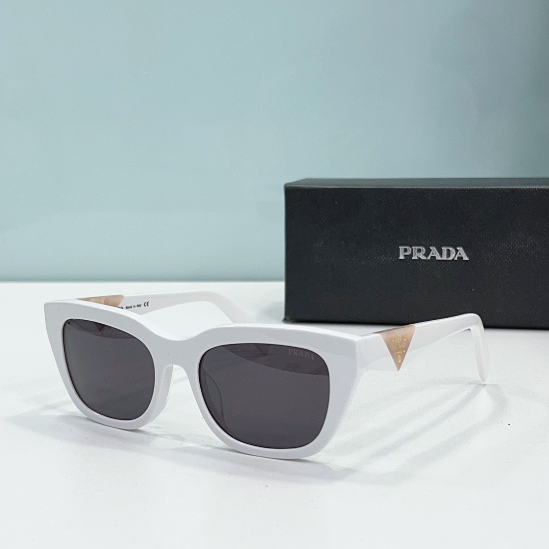 Prada Mirror leg print Logo sunglasses Top quality