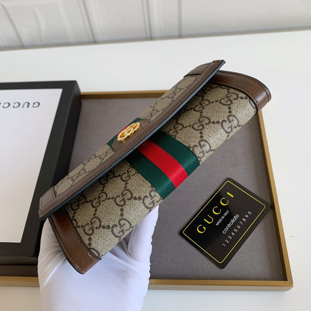 Gucci Unisex GG Long Wallet