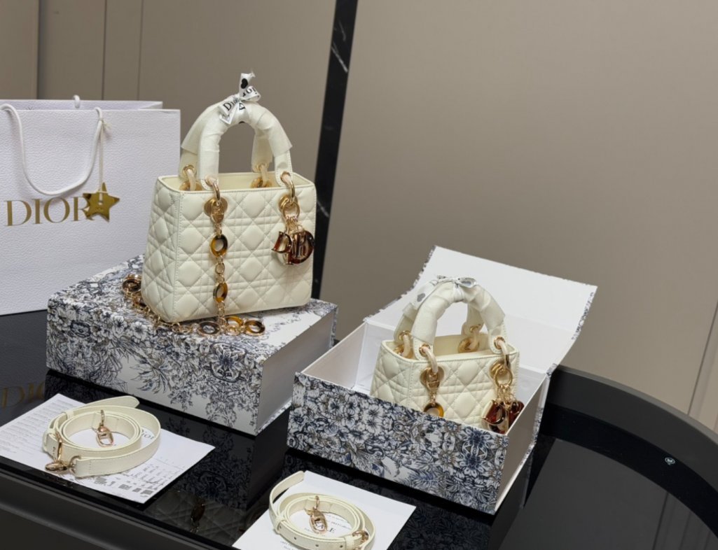 Dior New White Consort Bag