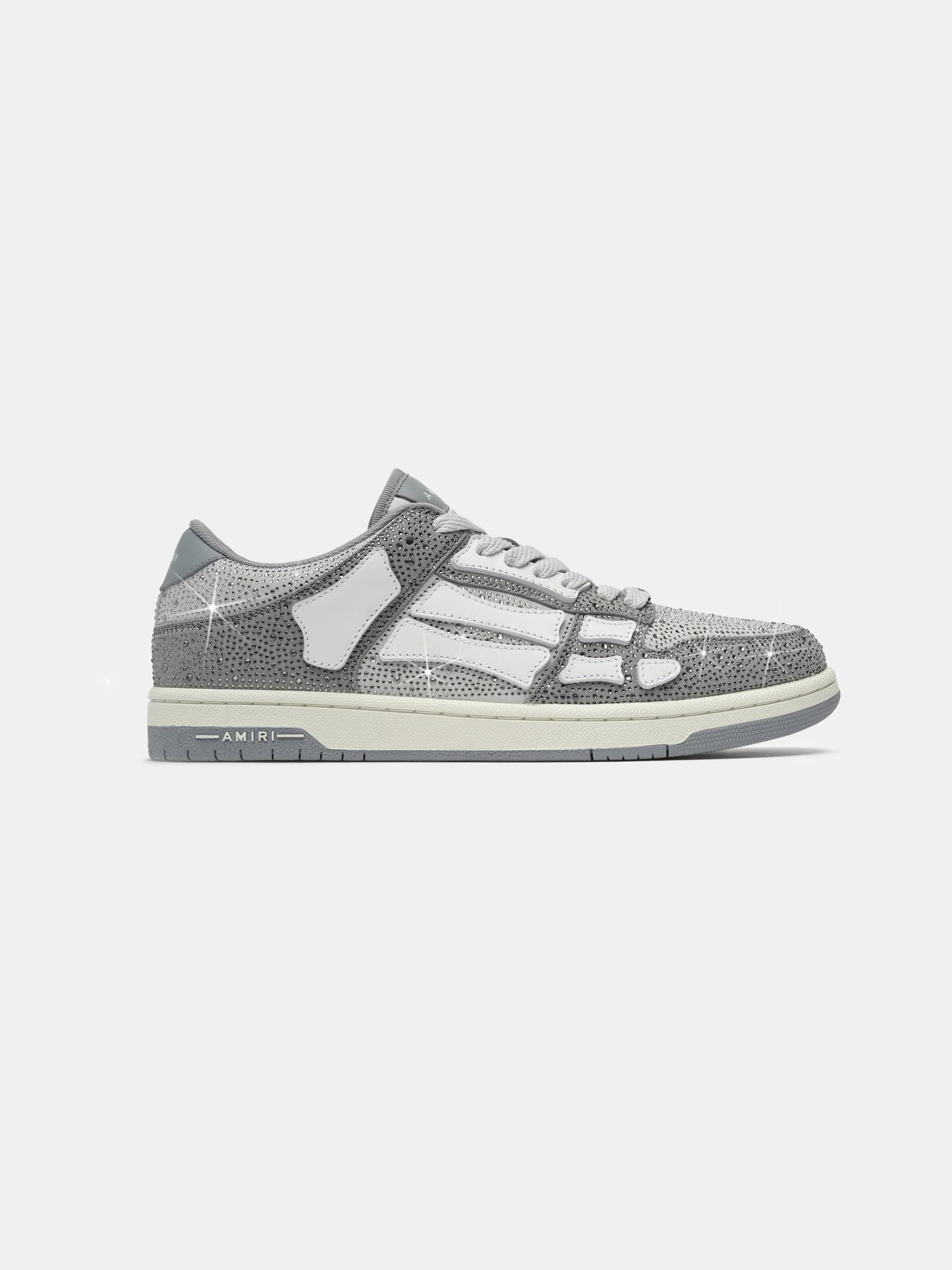 AMIRI CRYSTAL SKEL-TOP LOW - Grey