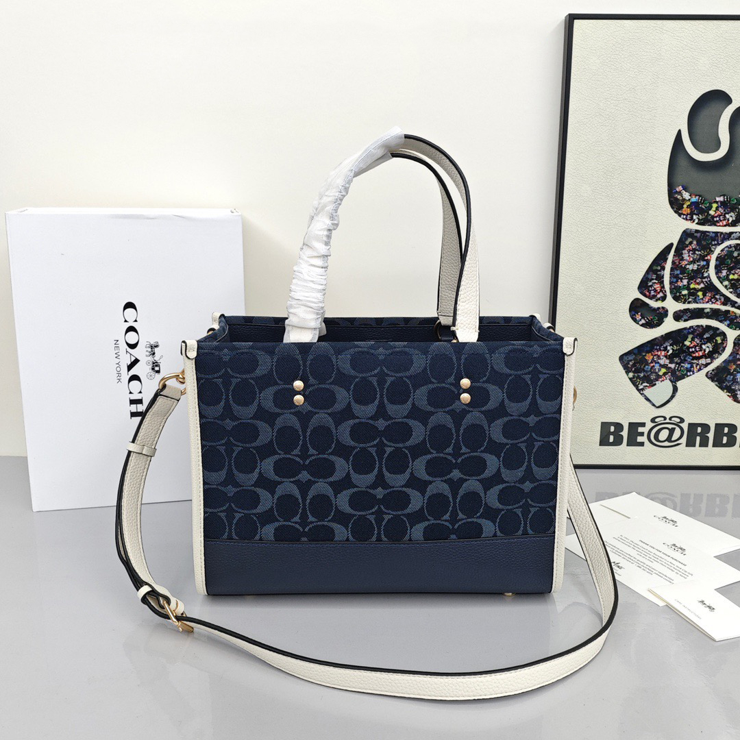 Coach canvas tote bag
