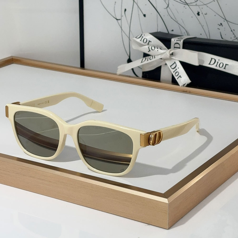 Dior Mirror leg Logo identification Acetate fibre sunglasses Top quality
