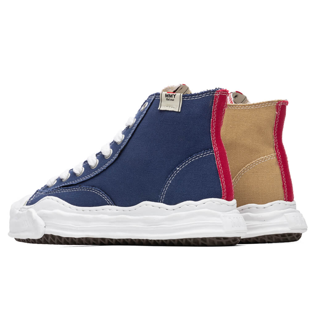 MIHARA YASUHIRO Original Sole Toe Cap Hi Sneaker - Navy/Beige