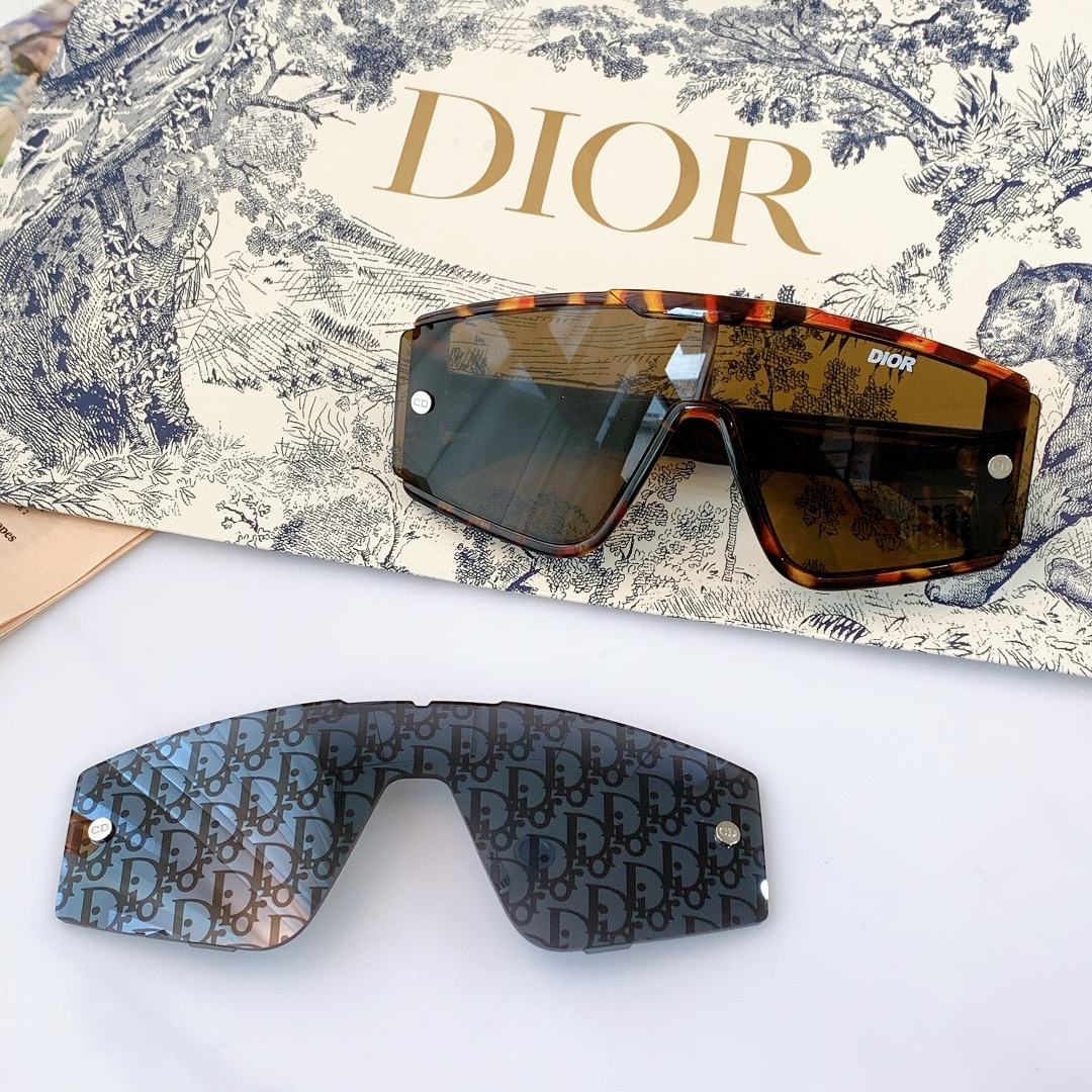Dior XTREM MU One-piece Box Sunglasses Top quality