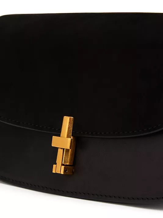 The Row  Sofia Suede & Leather Shoulder Bag
