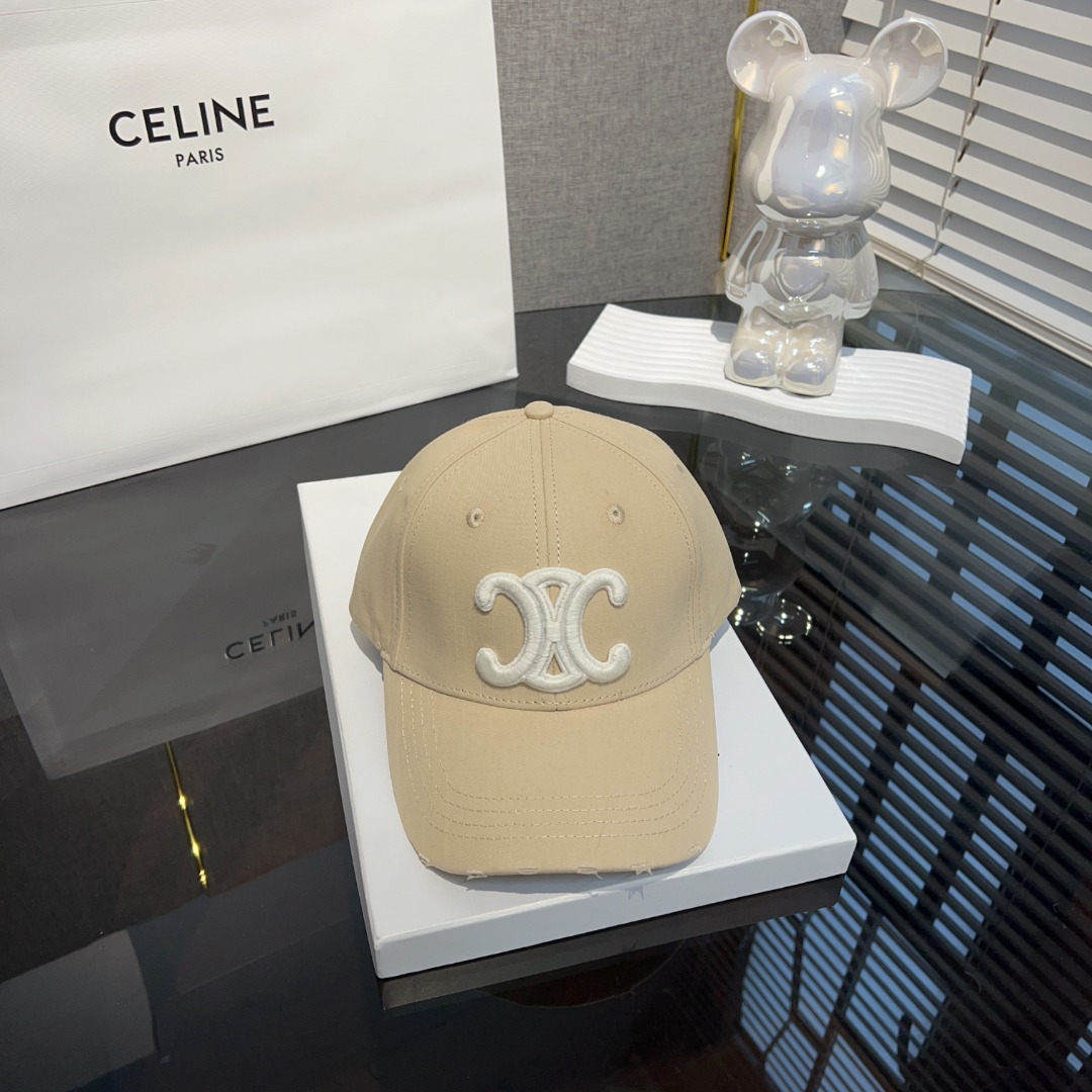 Ceiline Letter Embroidered Cap   Sunhat
