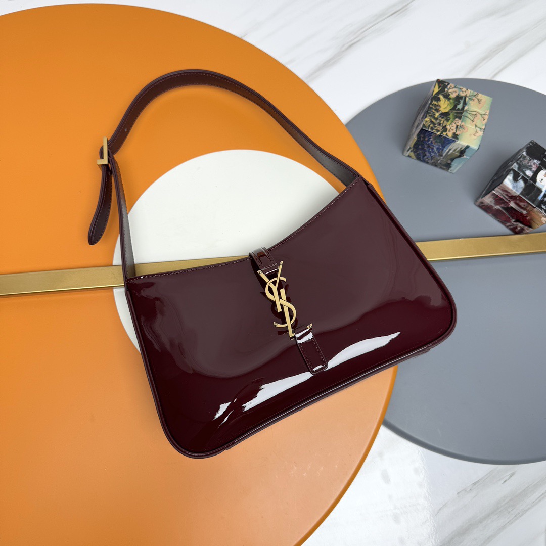 Saint Laurent YSL Patent Leather HoBo Bag