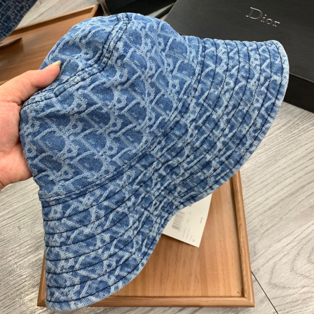 Dior Cowboy Big-brimmed Fisherman Hat Sunhat