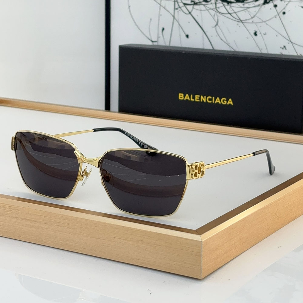 Balenciaga Hollow metal Logo sunglasses Top quality