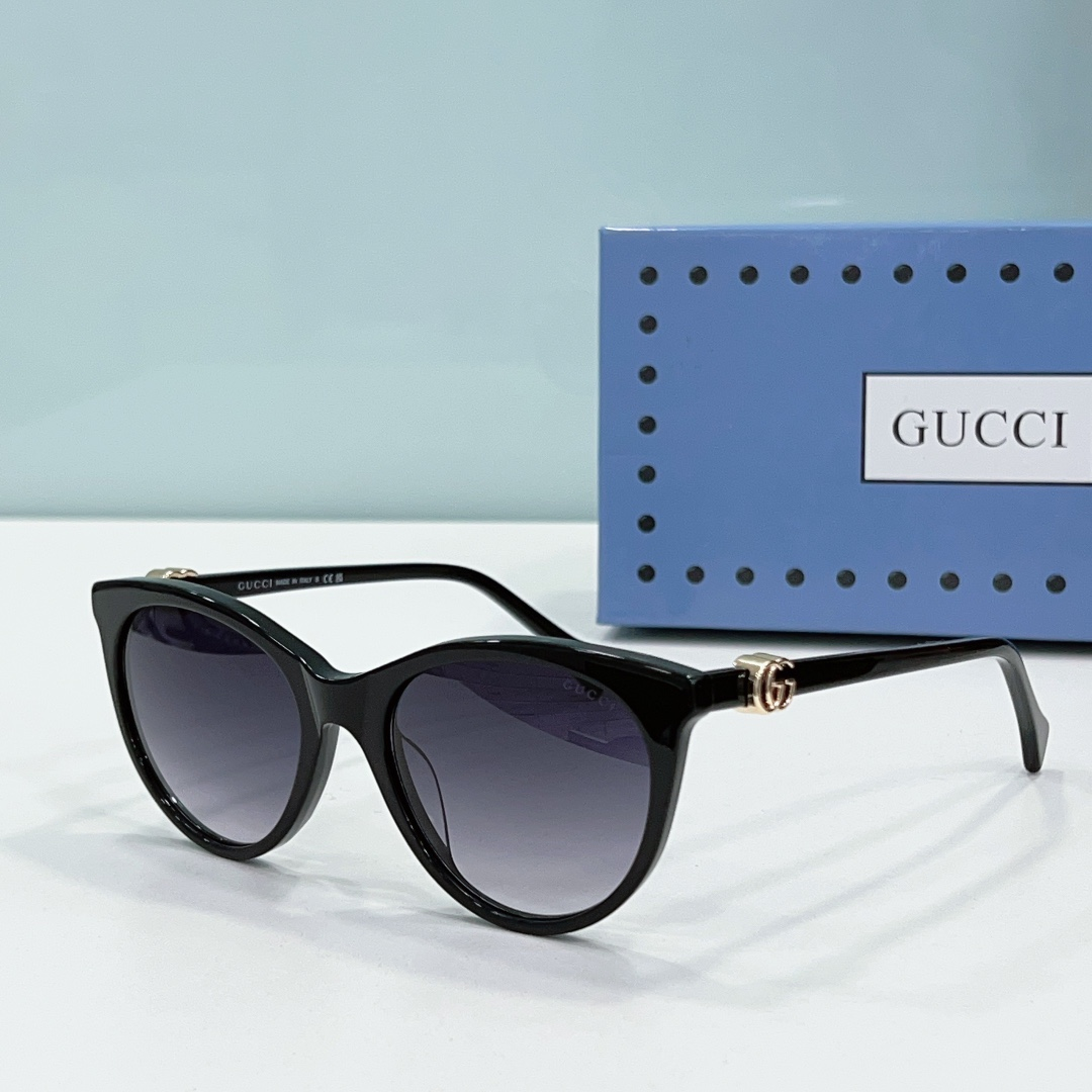 Gucci  Mirror leg Double G Logo  sunglasses Top quality