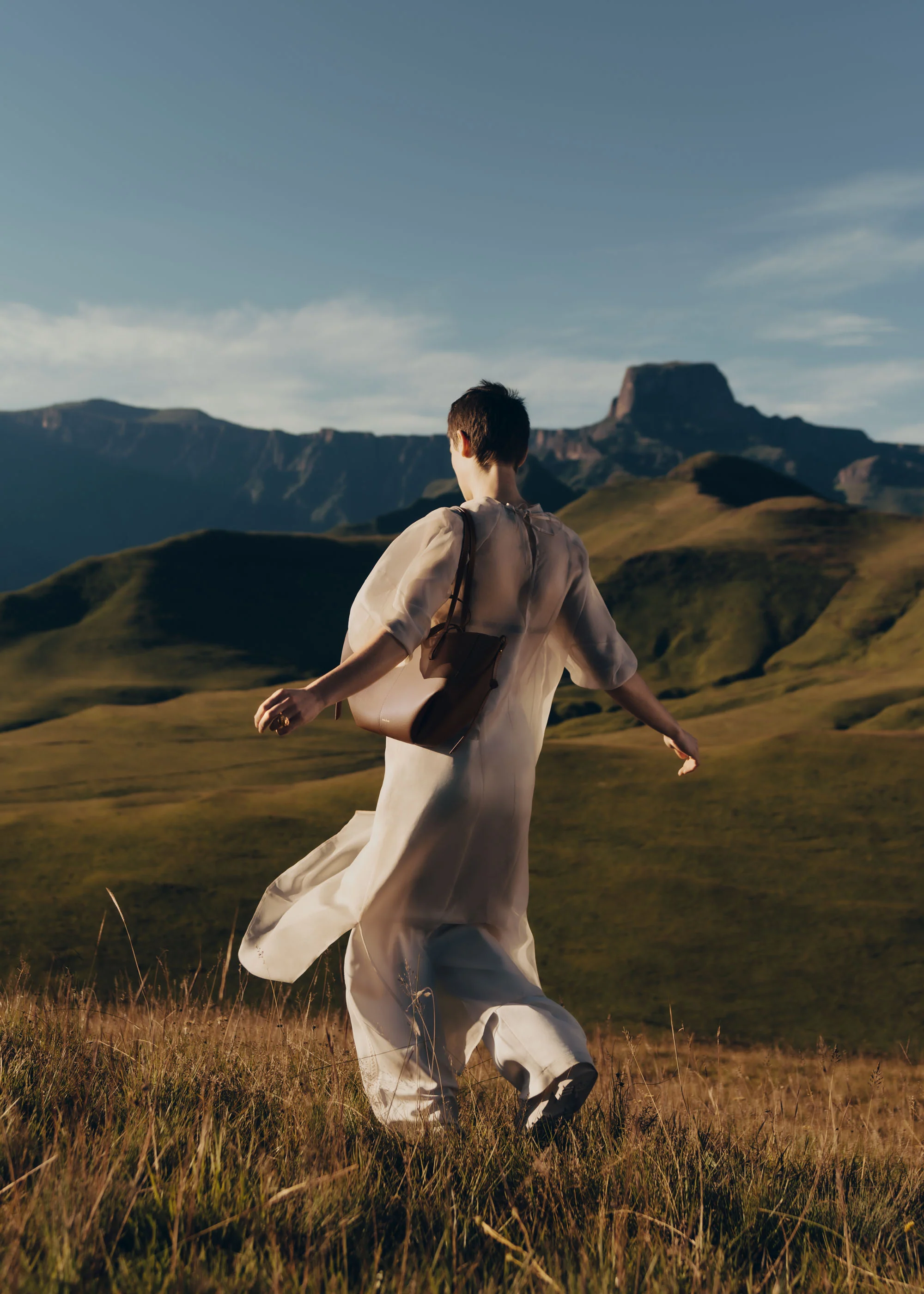 Polène Cyme Mini - Textured Camel