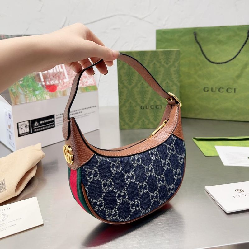 Gucci Ophidia Canvas&Leather Shoulder  Bags