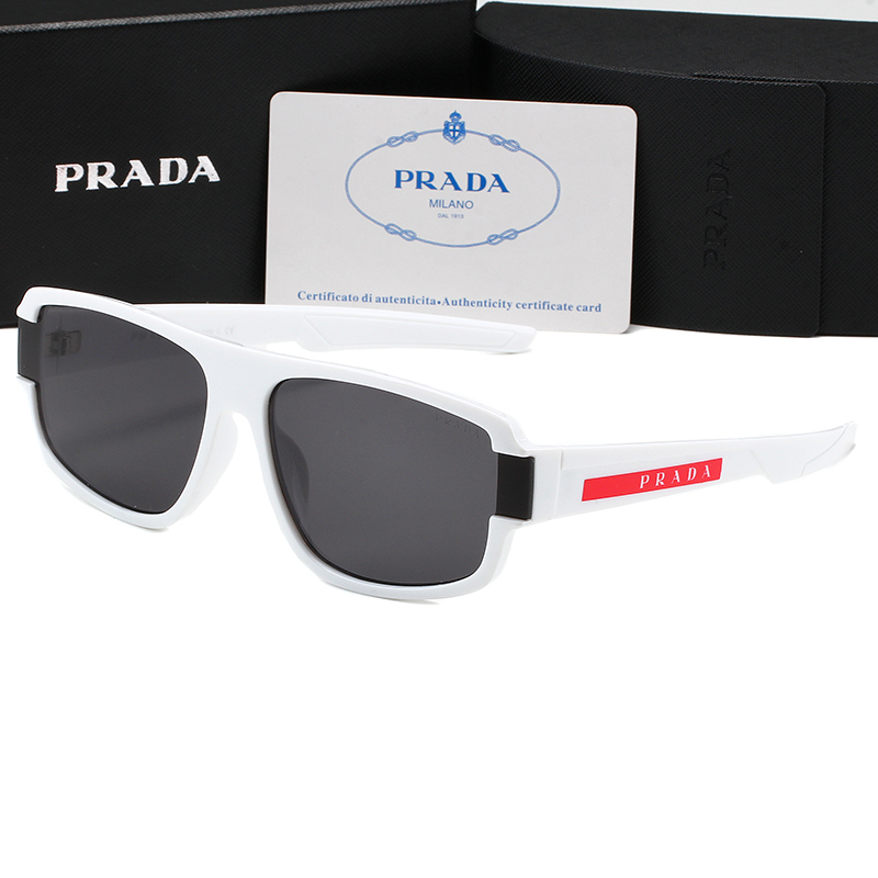 Prada Mirror leg Stereoscopic Sign sunglasses Top quality