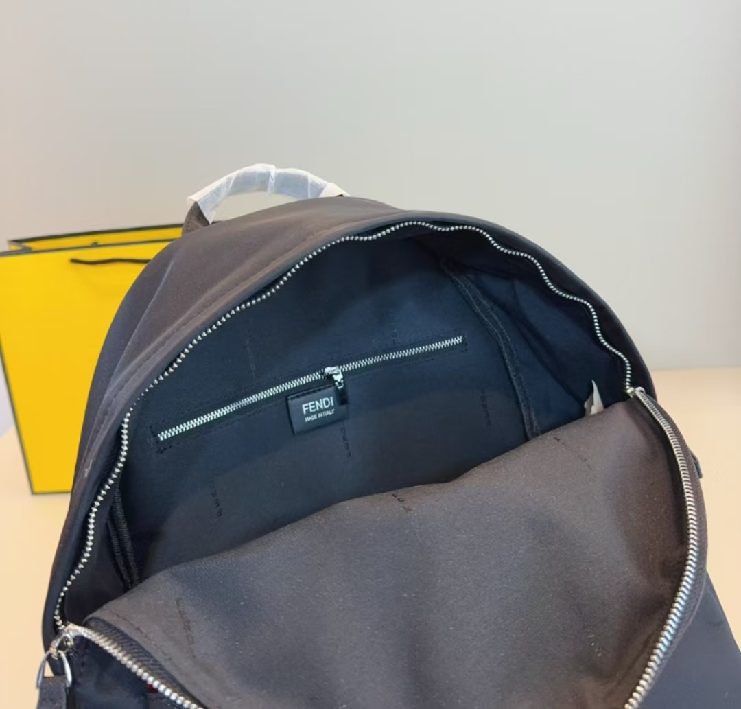 FENDI Monster Black Minimalist Backpack