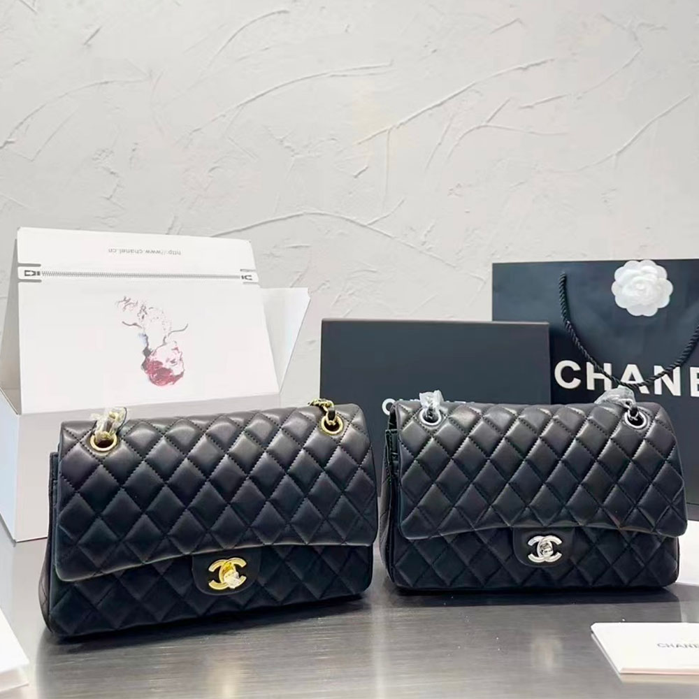 Chanel Lambskin CF Bag 25CM-Red