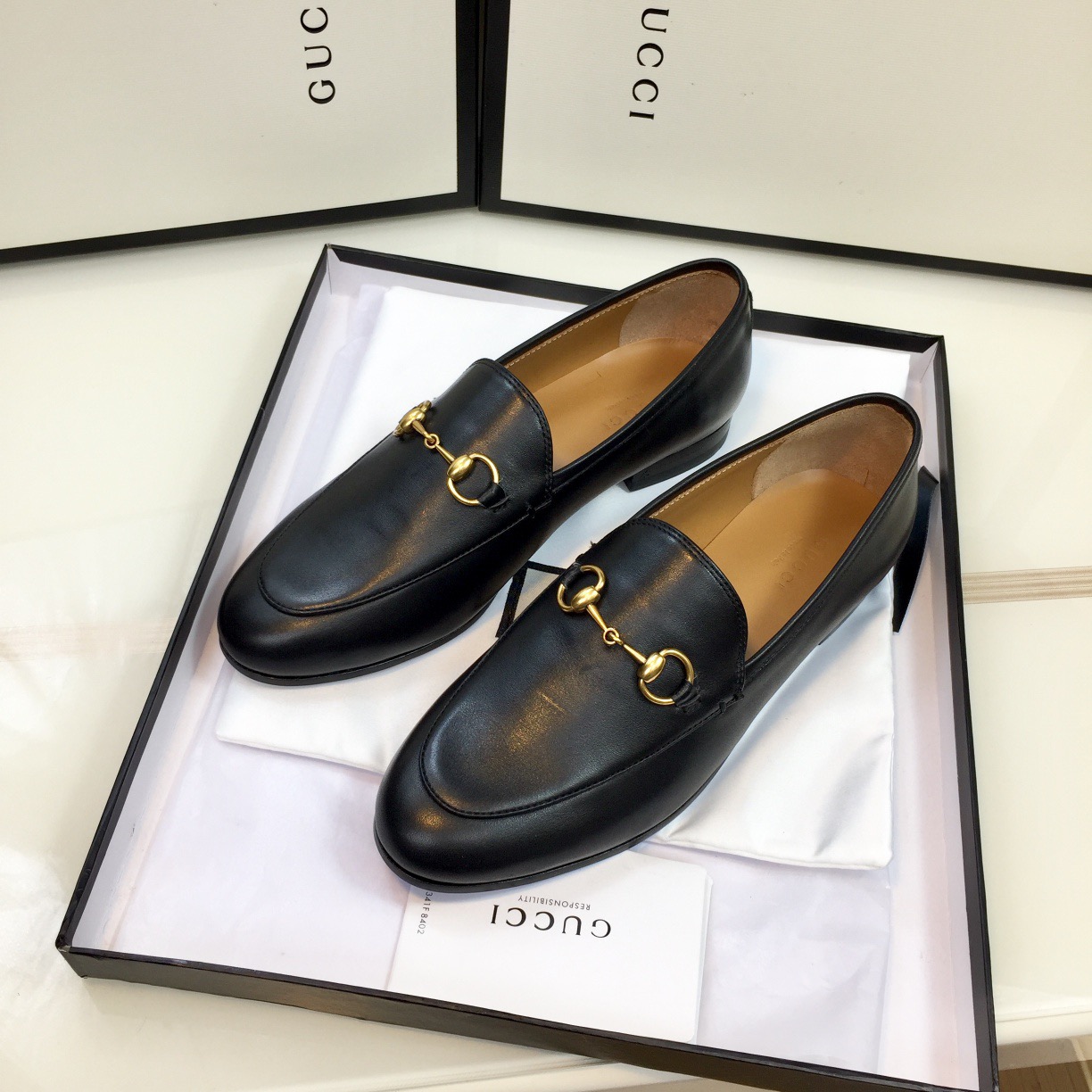 Gucci classic rhinestone horsebit half-slipper loafer