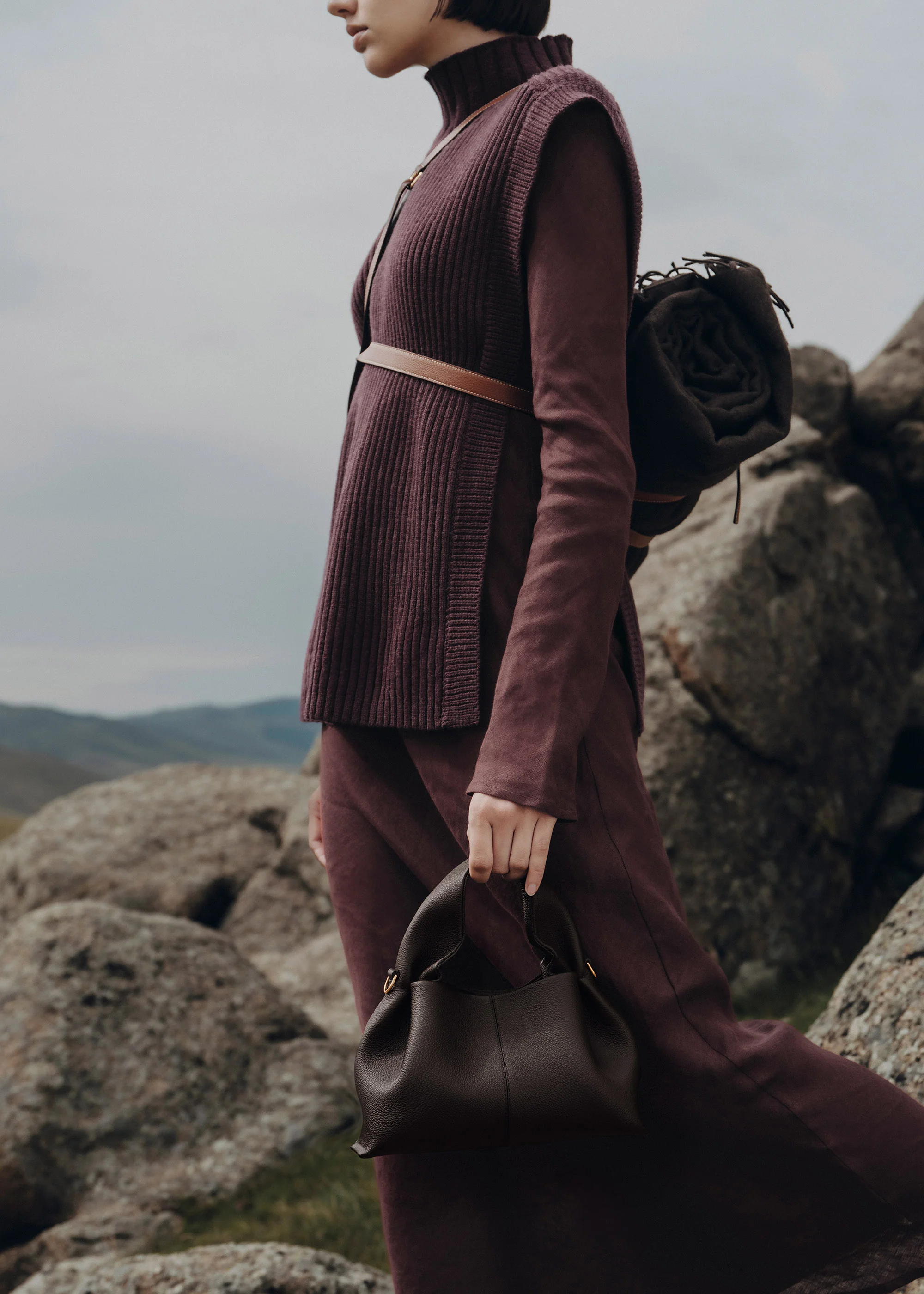 Polène Numéro Neuf Mini - Textured Ebony