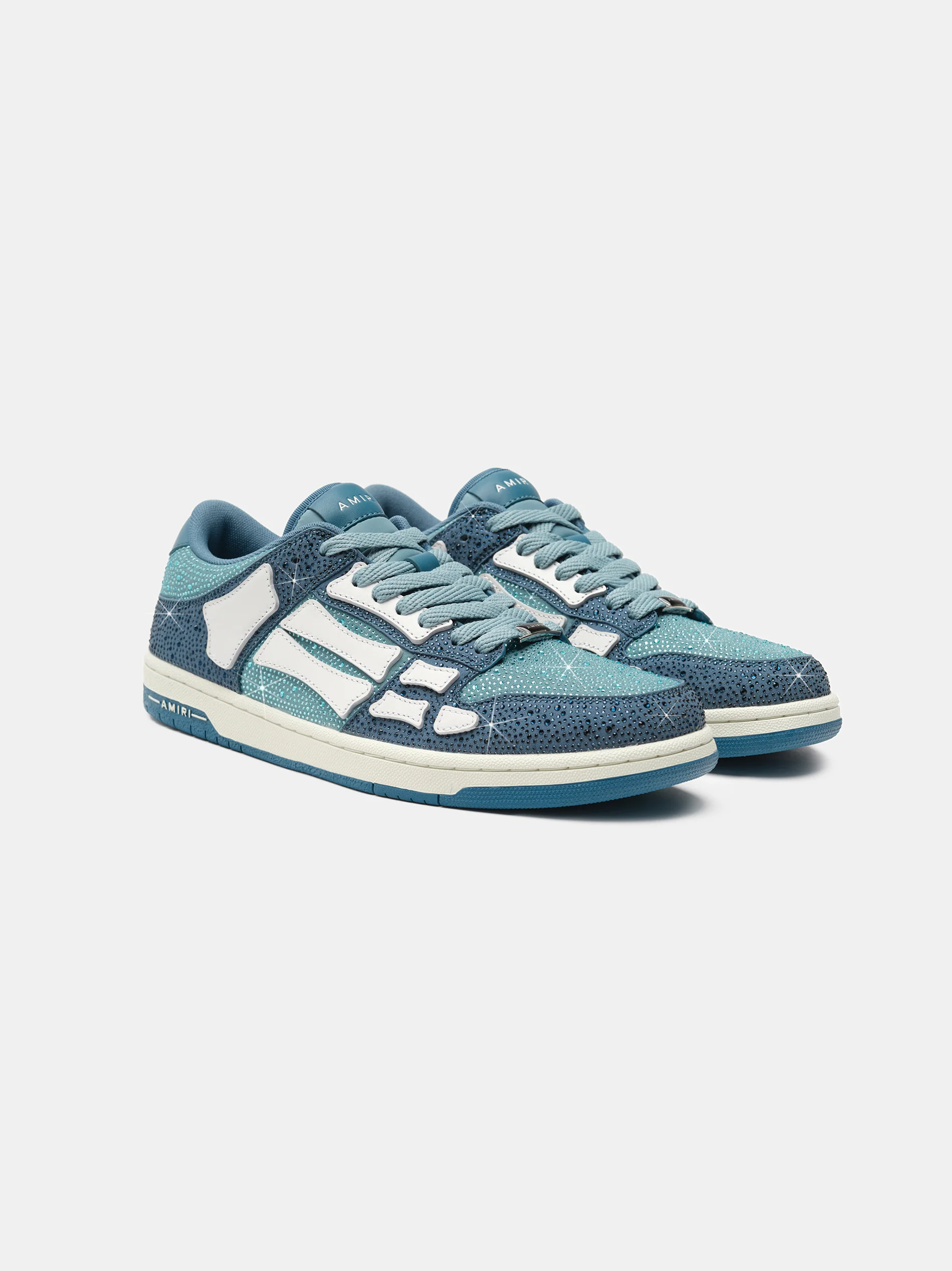 AMIRI CRYSTAL SKEL-TOP LOW - Blue