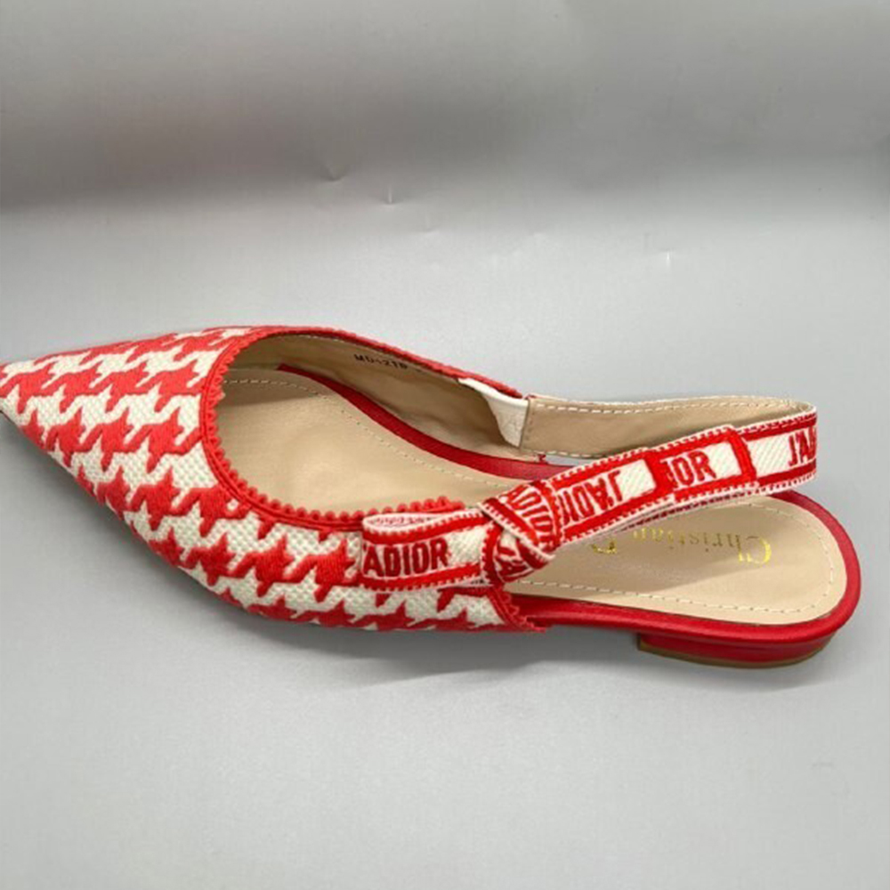 Dior Cotton Houndstooth J'Adior Slingback Heel