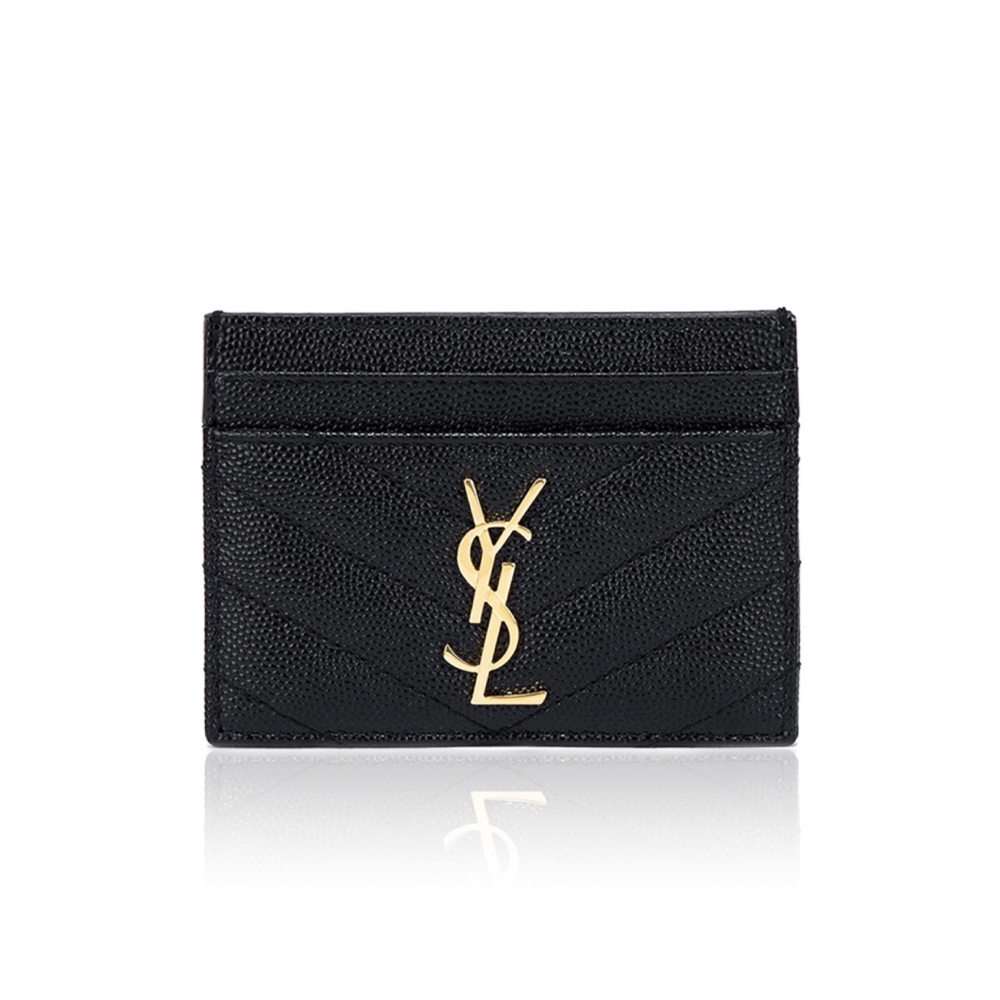 Saint Laurent YSL Caviar Leather Card bags
