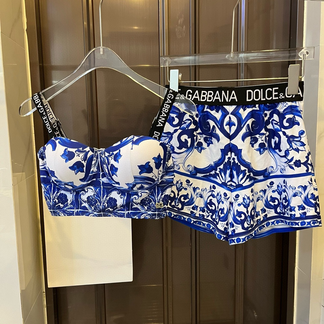 DOLCE & GABBAN DG Two-piece Swimsuit Swimwear