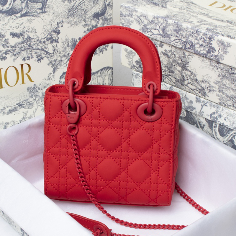 Dior The LADY DIOR Bag MINI SIZE(17*15*7cm) AAA Quality