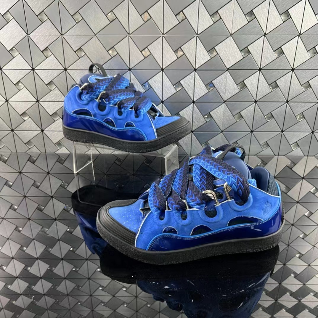 Lanvin LEATHER CURB SNEAKERS