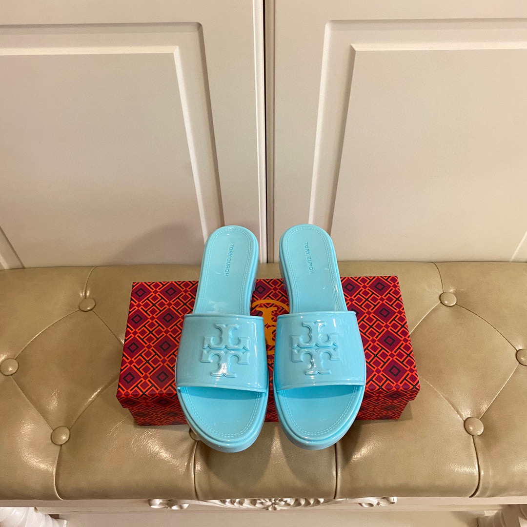 Tory Burch Rubber  Fashion Flip-flops Sandals Slide