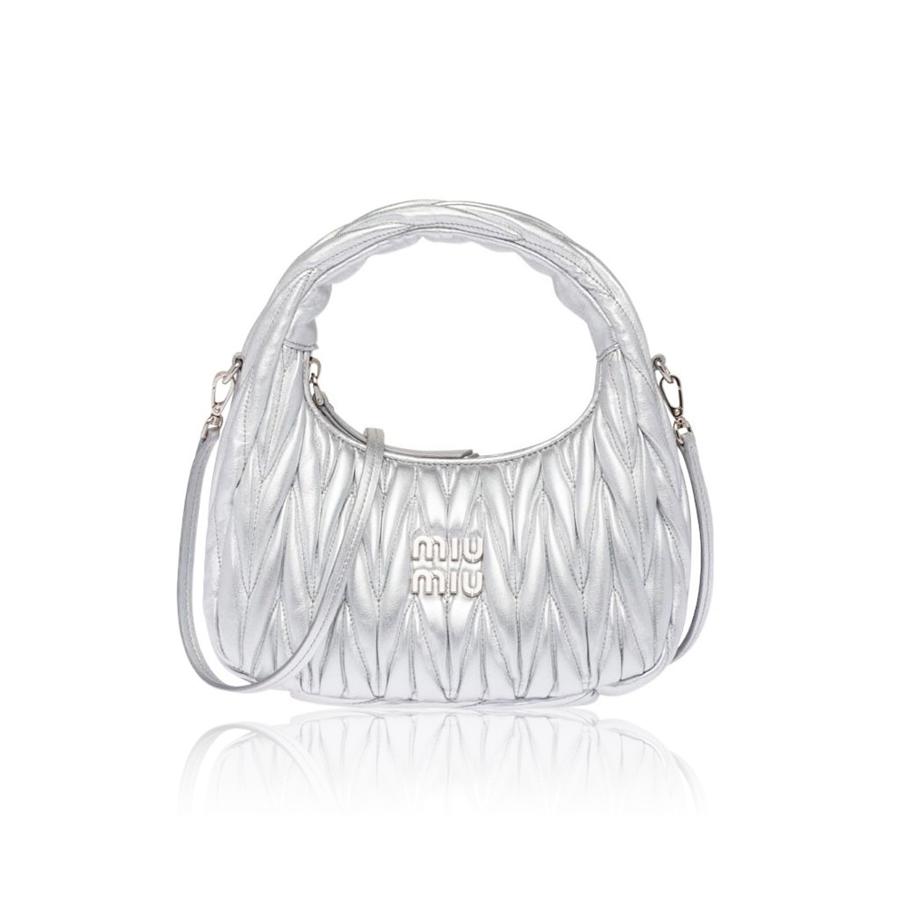 MIU MIU Wander matelassé hobo bag Mini&Small