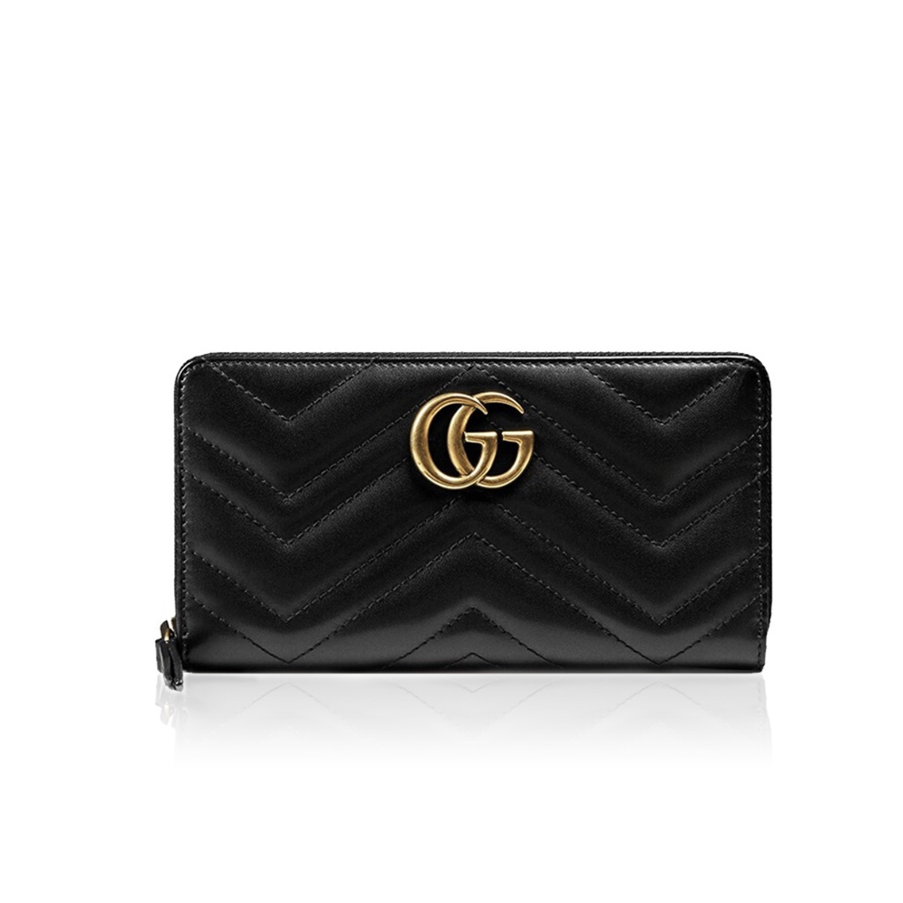 Gucci Unisex GG Long Zipper Wallet 443123