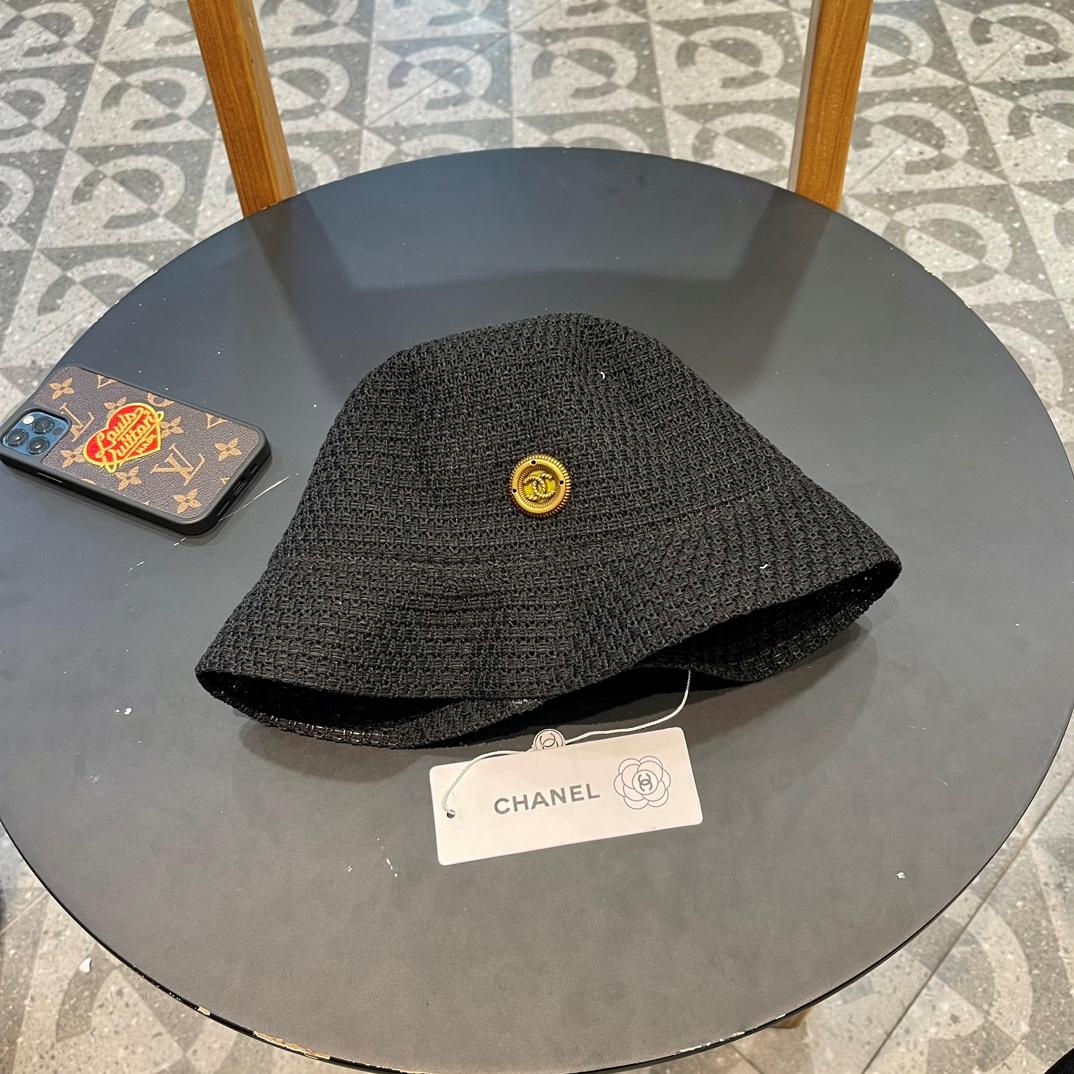 Chanel Hollow Breathable Fisherman's Hat Sunhat