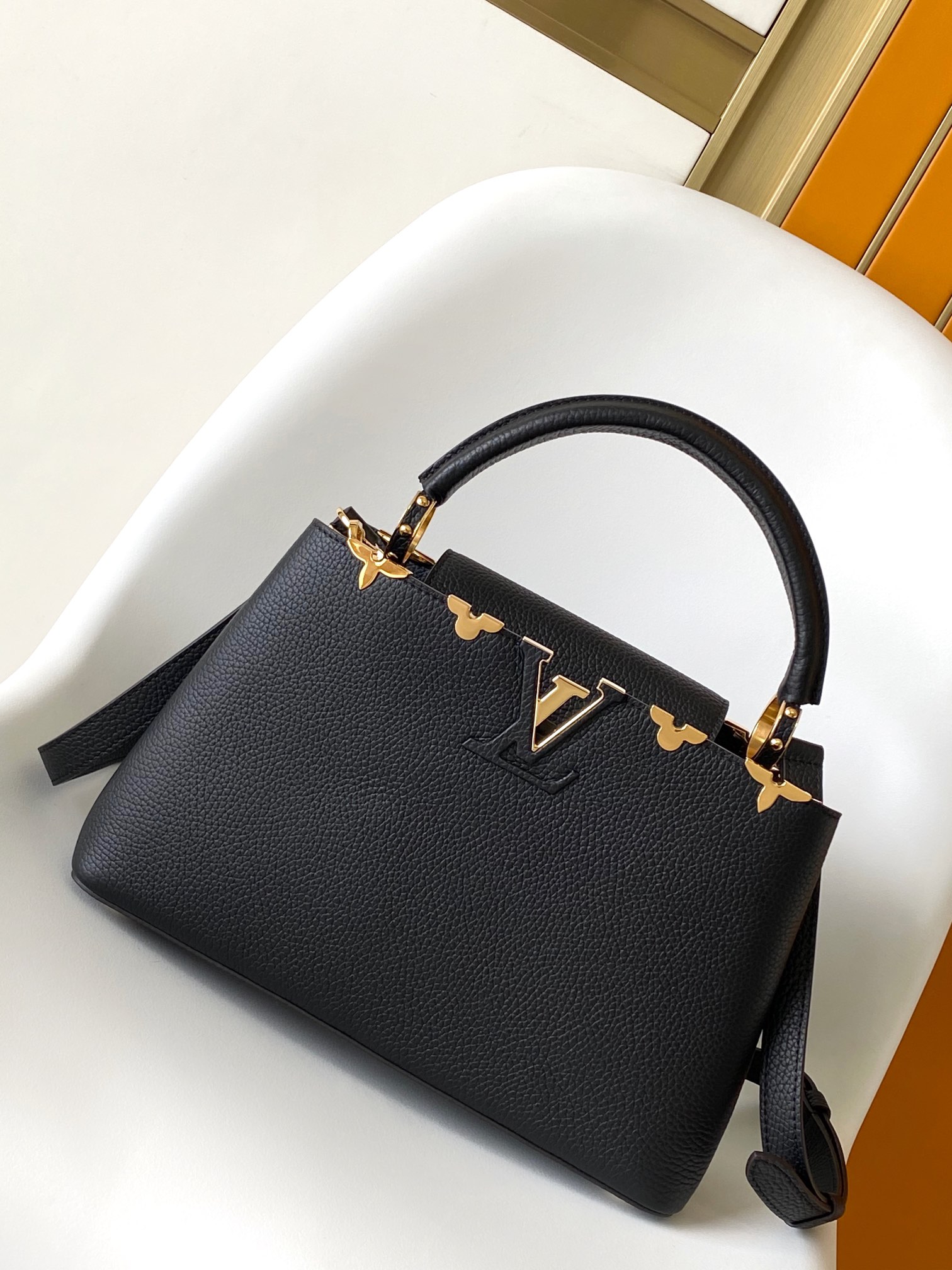 Louis Vuitton 10A Handbag Shoulder Bag Top Mirror Quality Version Capucines M54663