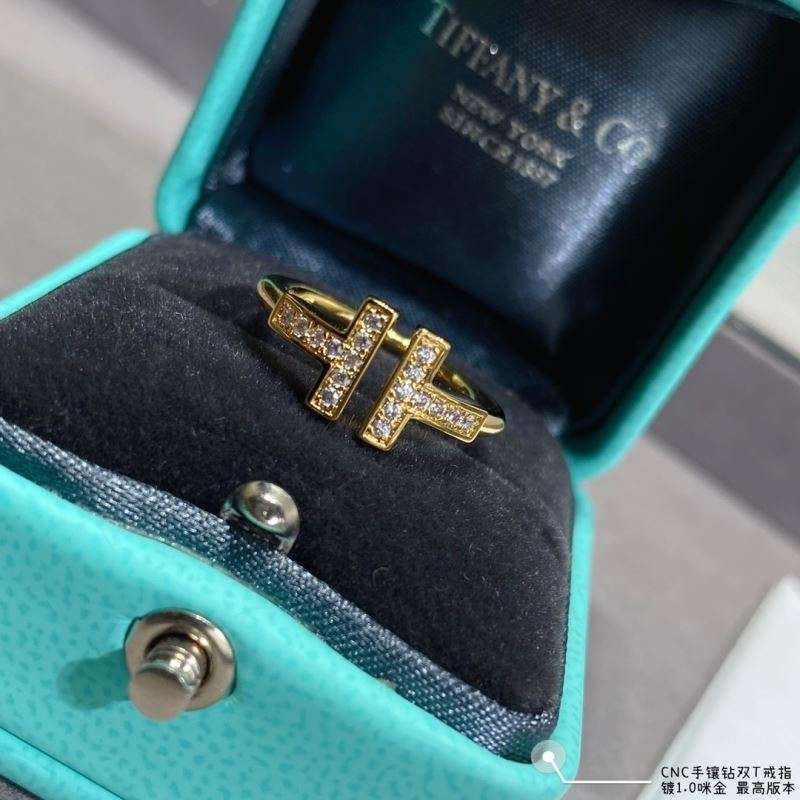 Tiffany Double T Diamond Ring Jewelry