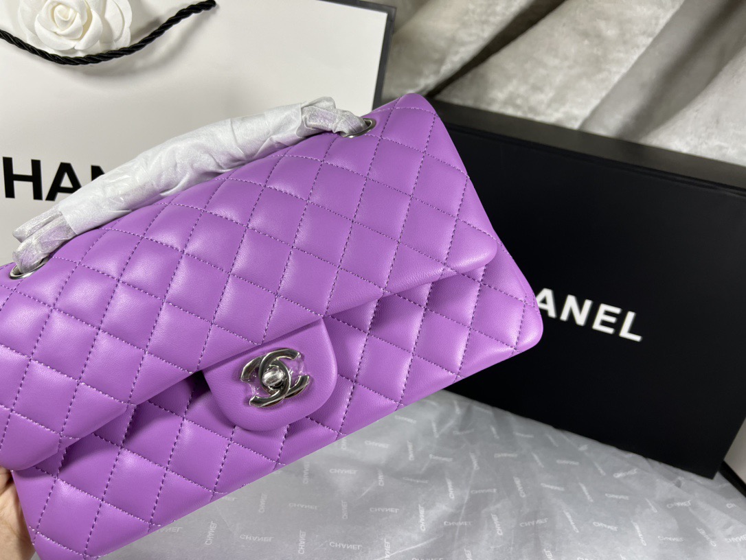 Chanel Lambskin Classic Medium Double Flap Bag
