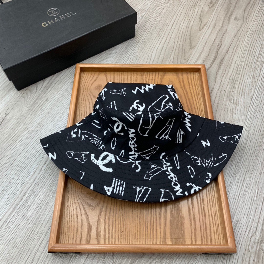 Chanel Printed Fisherman's Hat Sunhat
