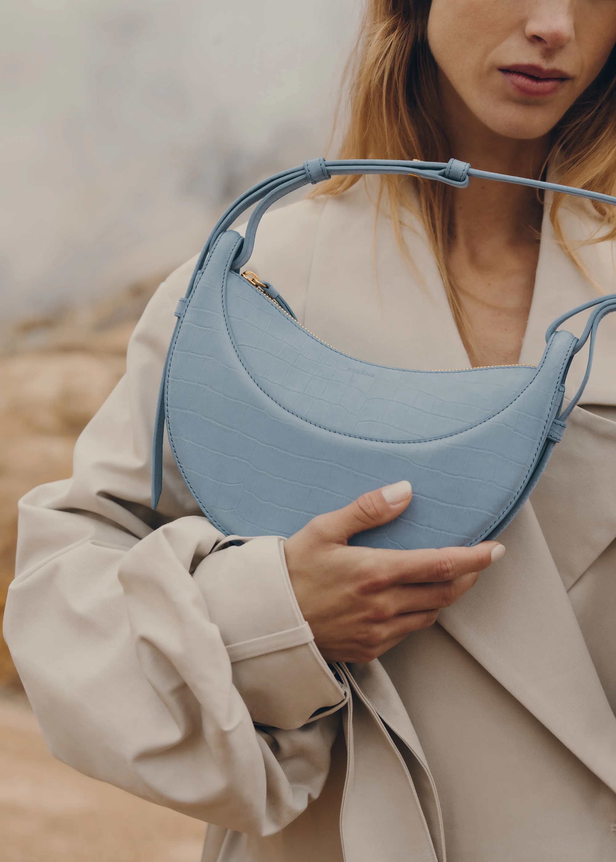 Polène Numéro Dix - Crocodile Nubuck Polar