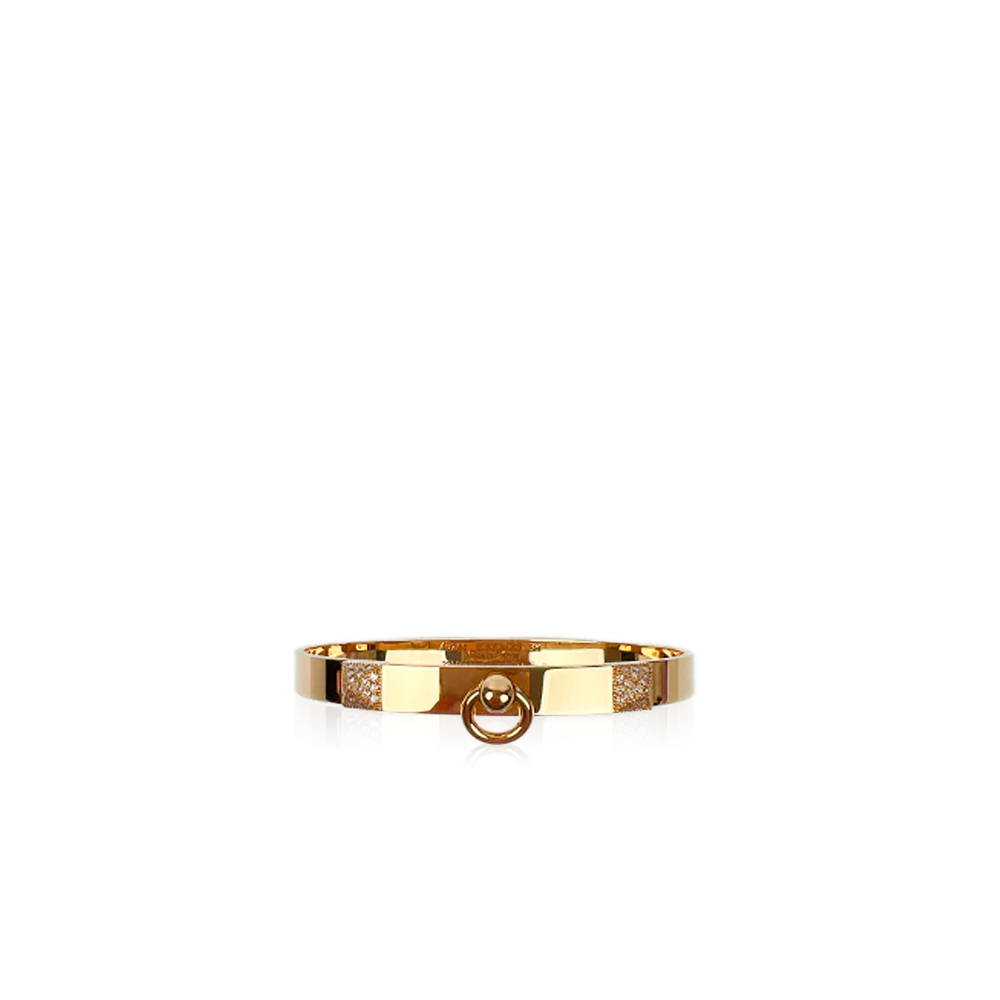 Hermès Collier De Chien Rose Gold Bracelet