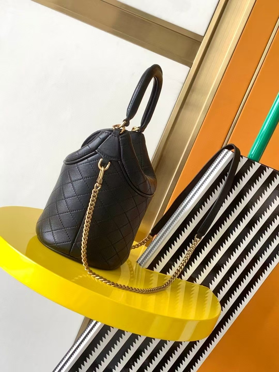 Saint Laurent YSL GABY sheepskin bucket bag