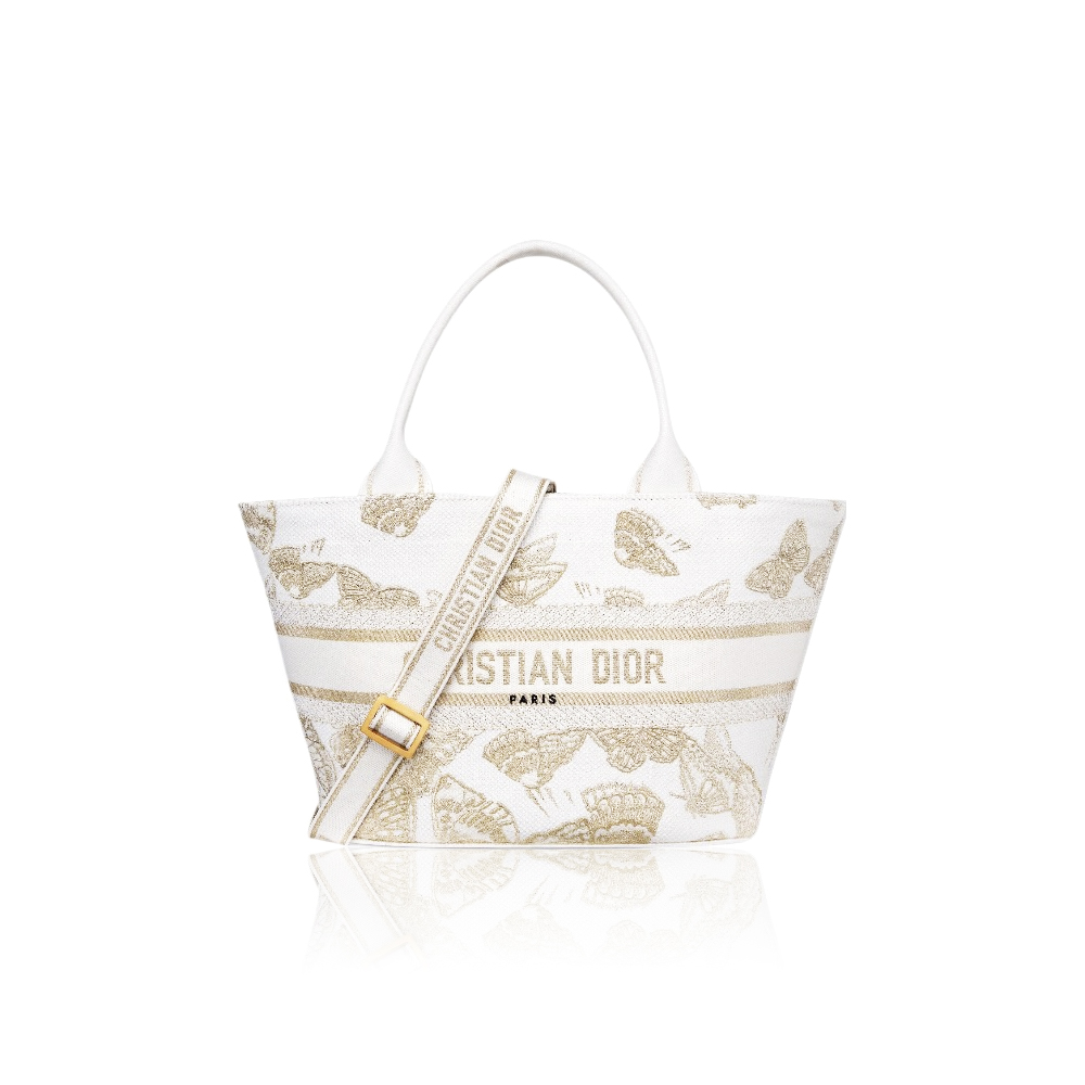 DIOR Gradient Butterflies Embroidered Handbag