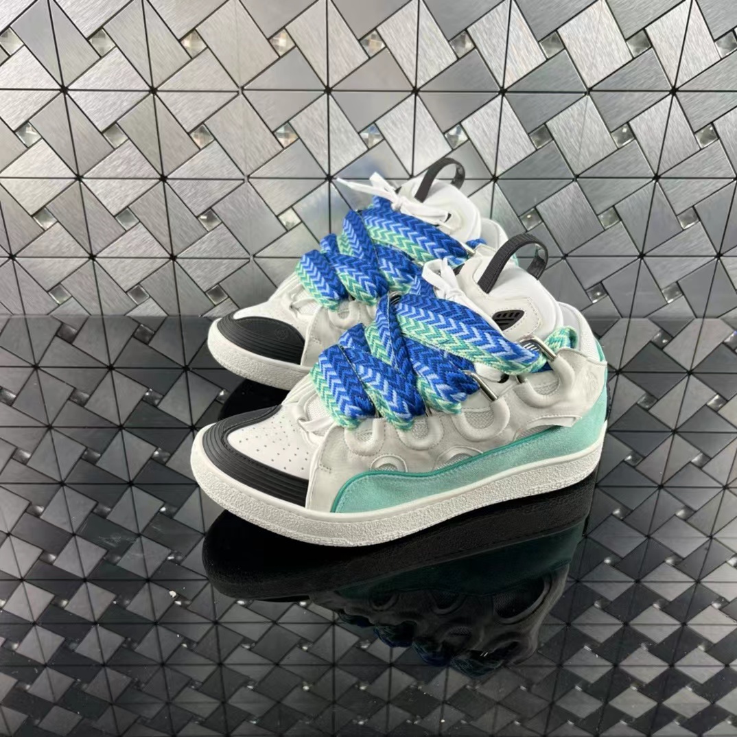 Lanvin LEATHER CURB SNEAKERS
