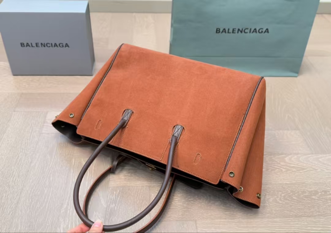 Balenciaga Folding Box Orange Trendy Handbag