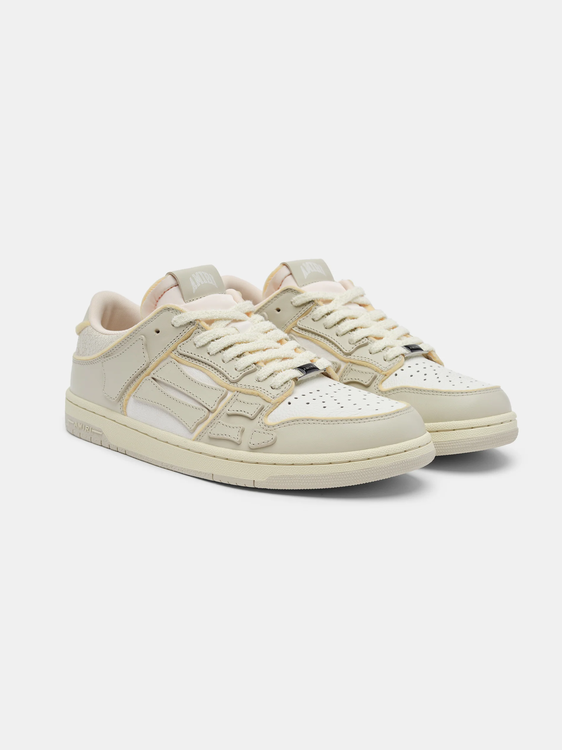 AMIRI WOMEN - WOMEN'S COLLEGIATE SKEL-TOP LOW - Birch White