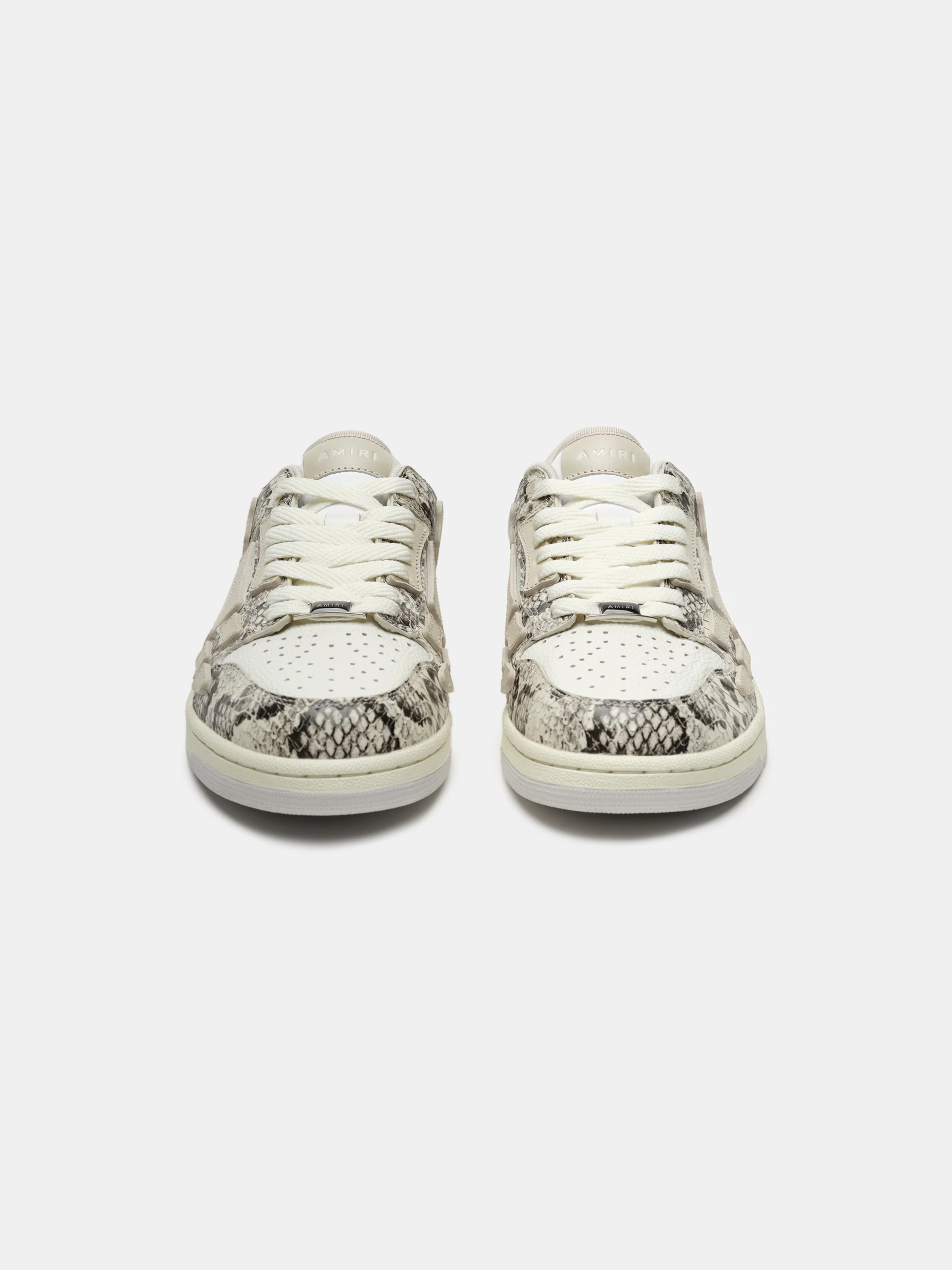 AMIRI SNAKE SKEL-TOP LOW - Alabaster