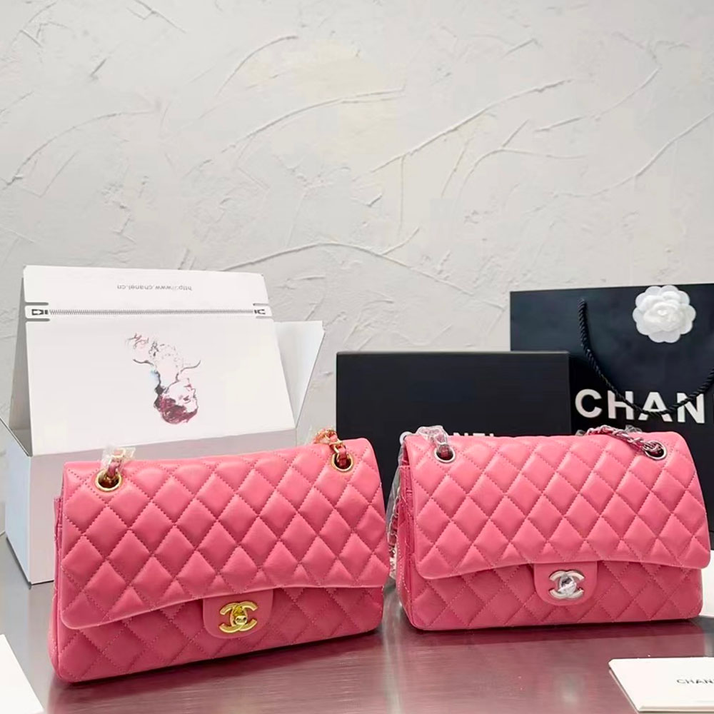 Chanel Lambskin CF Bag 25CM-Red