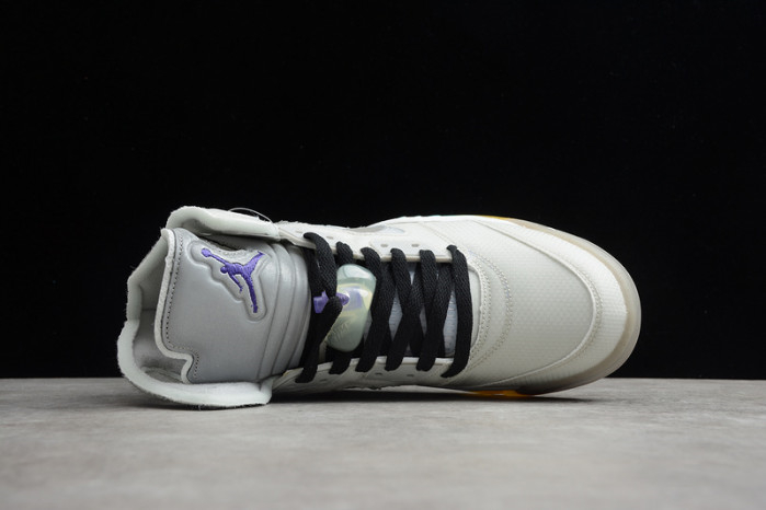 Off-White Air Jordan 5 white green purple CT8480-105